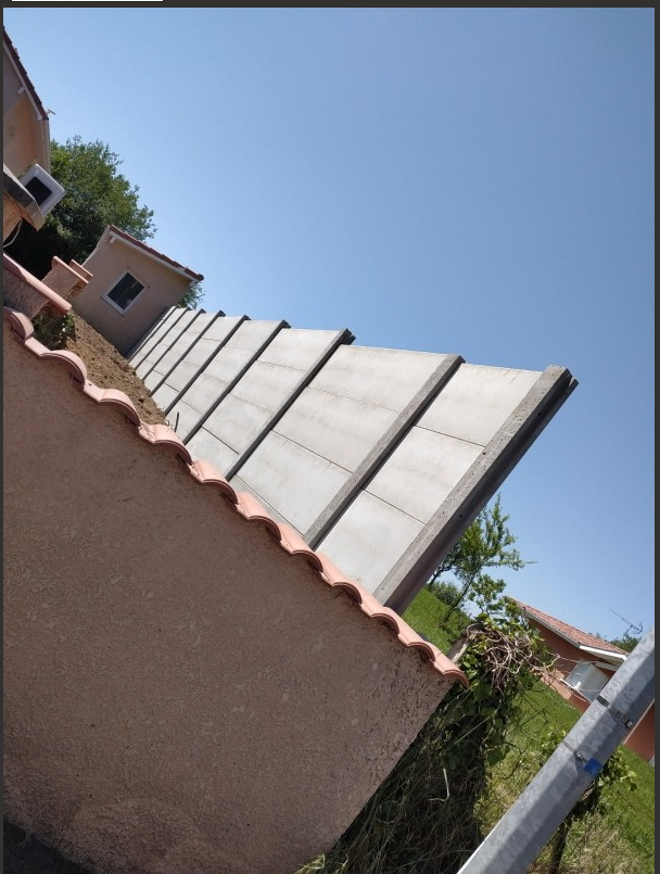 Cloture en beton